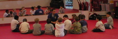 Mr. Grosz talks to the kids.JPG