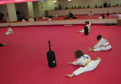 Elizabeth Stretching.JPG